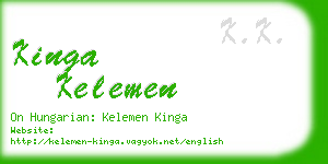 kinga kelemen business card